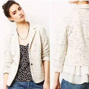 Anthropologie Chiffon Blazer